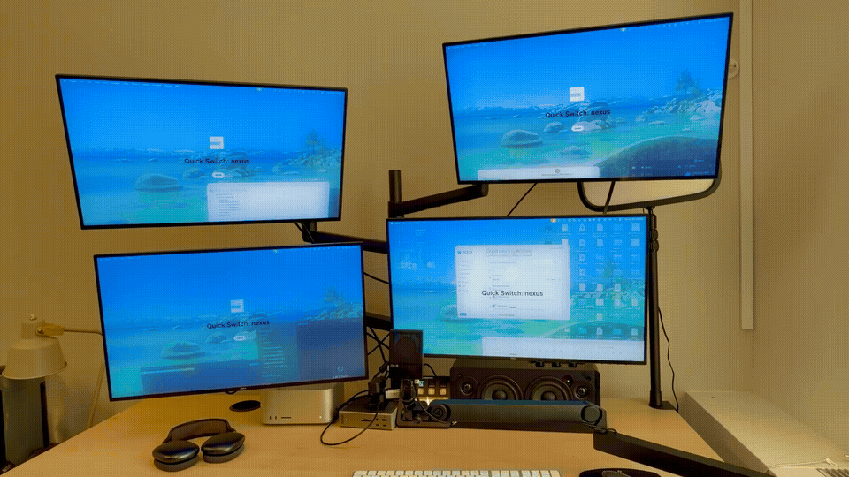 Bento loading a workspace from a voice command