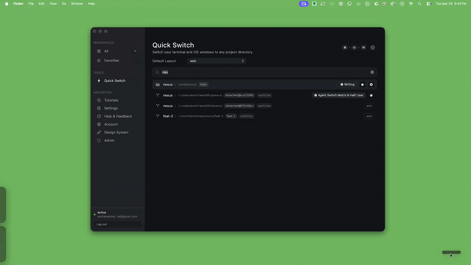 Cold voice demo UI in Bento